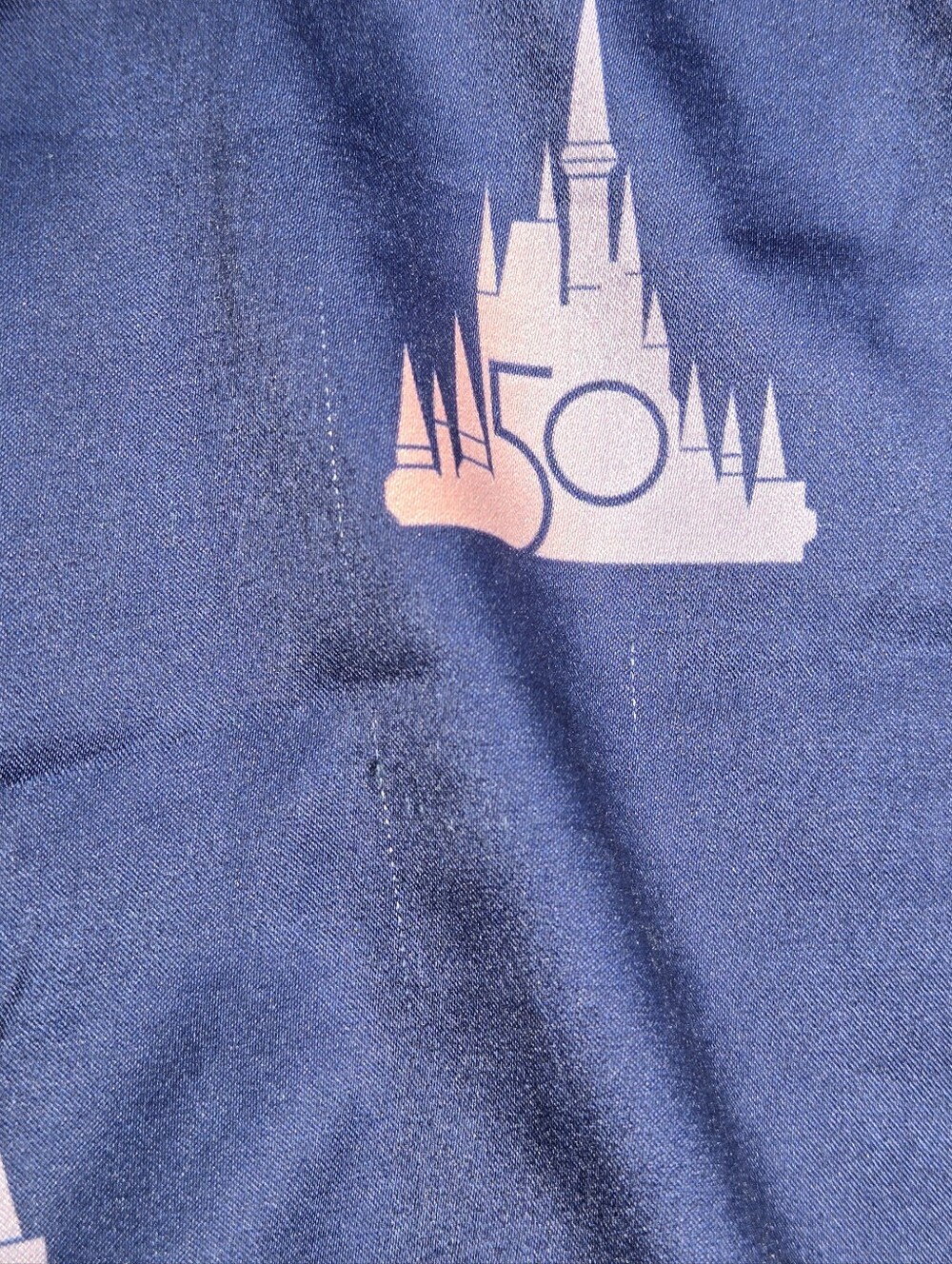 Disney 50th Anniversary Pajama Set Pjs Navy Pink Womens Small S Long Sleeve Pant - Picture 10 of 12